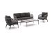 Bellagio Cupello Sessel-Sofa Lounge-Set 4-teilig