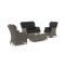 Intenso Milano Sessel-Sofa Lounge-Set 4-Sitzer 4-teilig