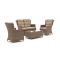 Intenso Milano Sessel-Sofa Lounge-Set 4-Sitzer 4-teilig