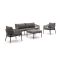 Bellagio Nova Siri Sessel-Sofa Lounge-Set 4-teilig