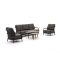 Bellagio Pianello/ROUGH-K  Sessel-Sofa Lounge-Set 5-teilig