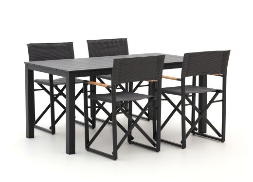 Bellagio Pasolini/Menzano 160 cm Gartenmöbel-Set 5-teilig klappbar