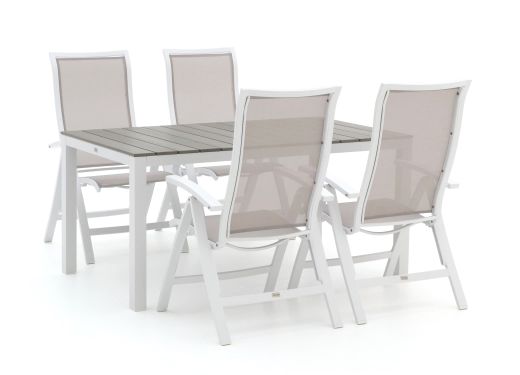 Bellagio Lugo/Fidenza 160 cm Gartenmöbel-Set 5-teilig verstellbar