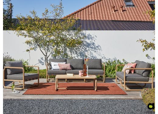 Apple Bee Dolce Sessel-Sofa Lounge-Set 4-teilig