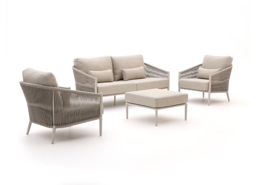 Bellagio Mineo Sessel-Sofa Lounge-Set 4-teilig